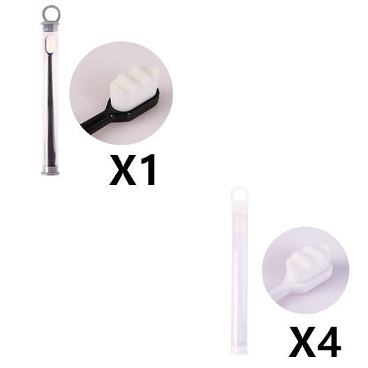 USA Local Ultra-fine Toothbrush Super Soft Bristle Deep Cleaning Brush Portable For Oral Care Tools Teeth Care Oral Cleaning Travel