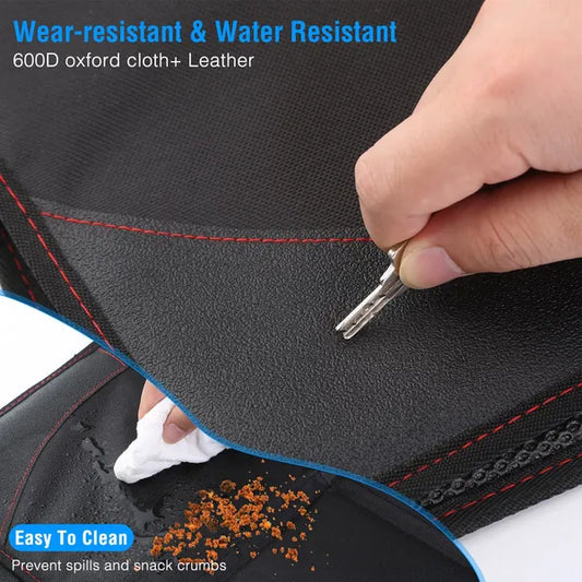 US Local 2 Packs Car Seat Protector Cushion Mat Pad With Thick Padding Protector For Child Baby Car Seat Mesh Pockets Non-slip