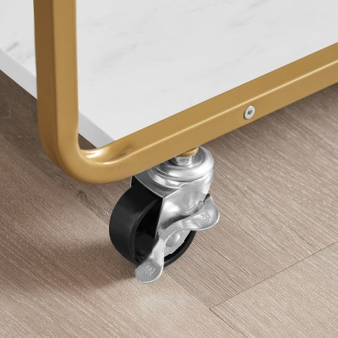 US Local 6-Tier Bar Cart, Slide Bar Serving Cart, Retro Style Wine Cart For Kitchen, Beverage Cart With Wine Rack And Glass Holder, Rolling Drink Trolley For Living Room, Dining Room