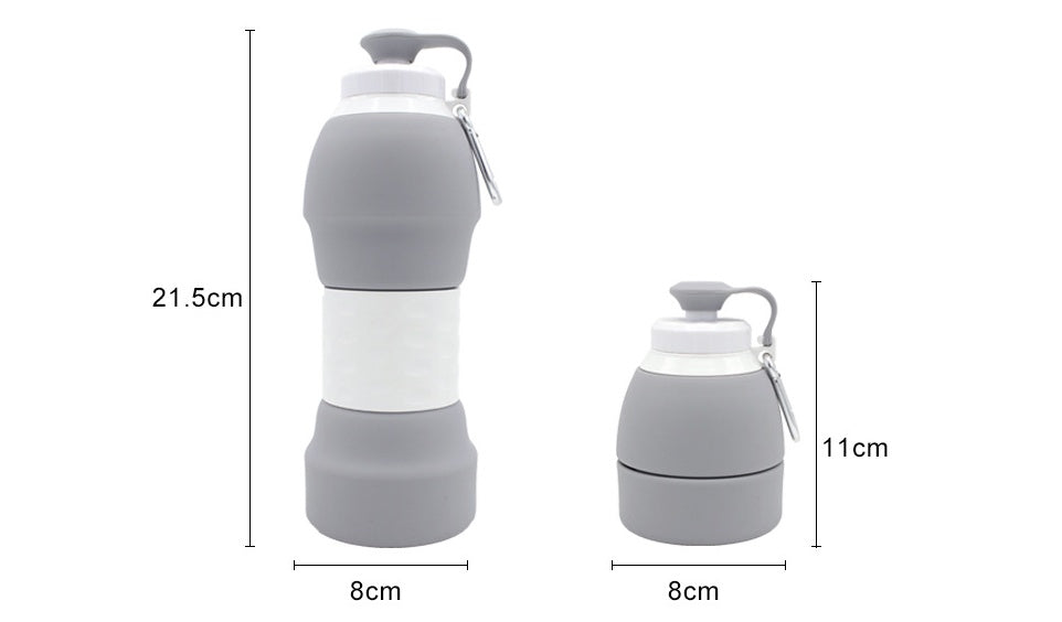 USA Local Silicone folding water bottle
