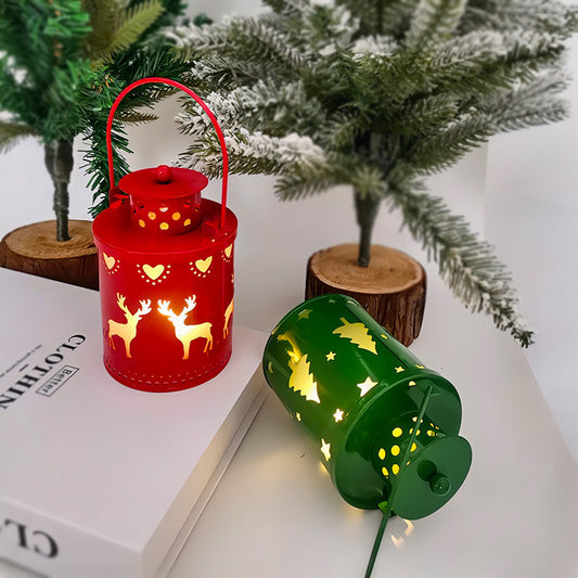 US Local Christmas Candle Lights LED Small Lanterns Wind Lights Electronic Candles Nordic Style Creative Holiday Decoration Decorations