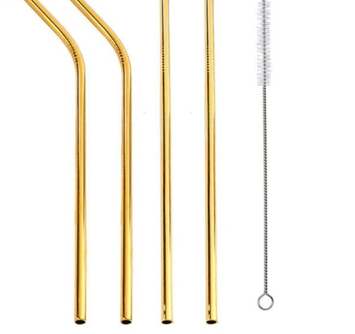 USA Local Colourful Reusable Stainless Steel Straws