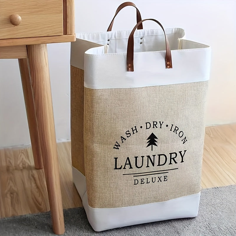 US Local Large-capacity Foldable Laundry Basket, Woven Basket, Storage Basket With Handles, Convenient For Storage
