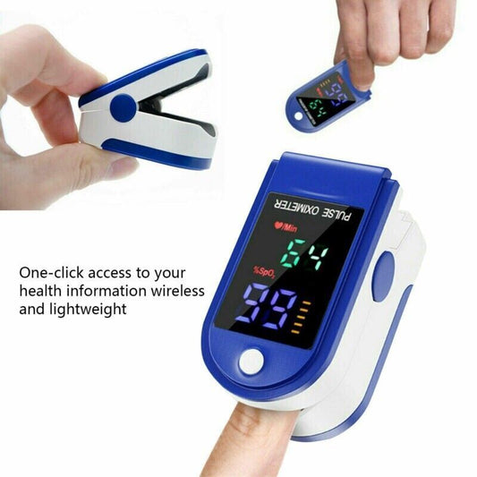UK Local Finger Pulse Oximeter Blood Oxygen Saturation Meter SpO2 Heart Rate Monitor UK