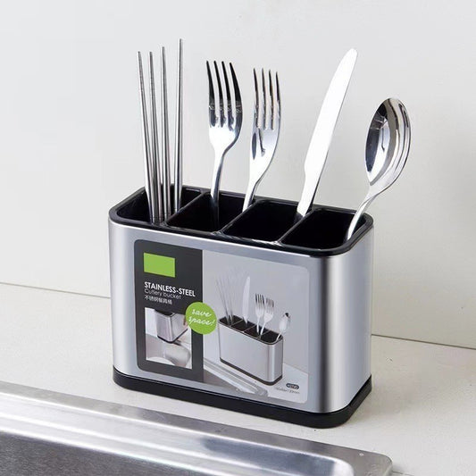 UK Local Kitchen Cutlery Holder Spoon Fork Utensils Storage Rack Drainer Multifunction