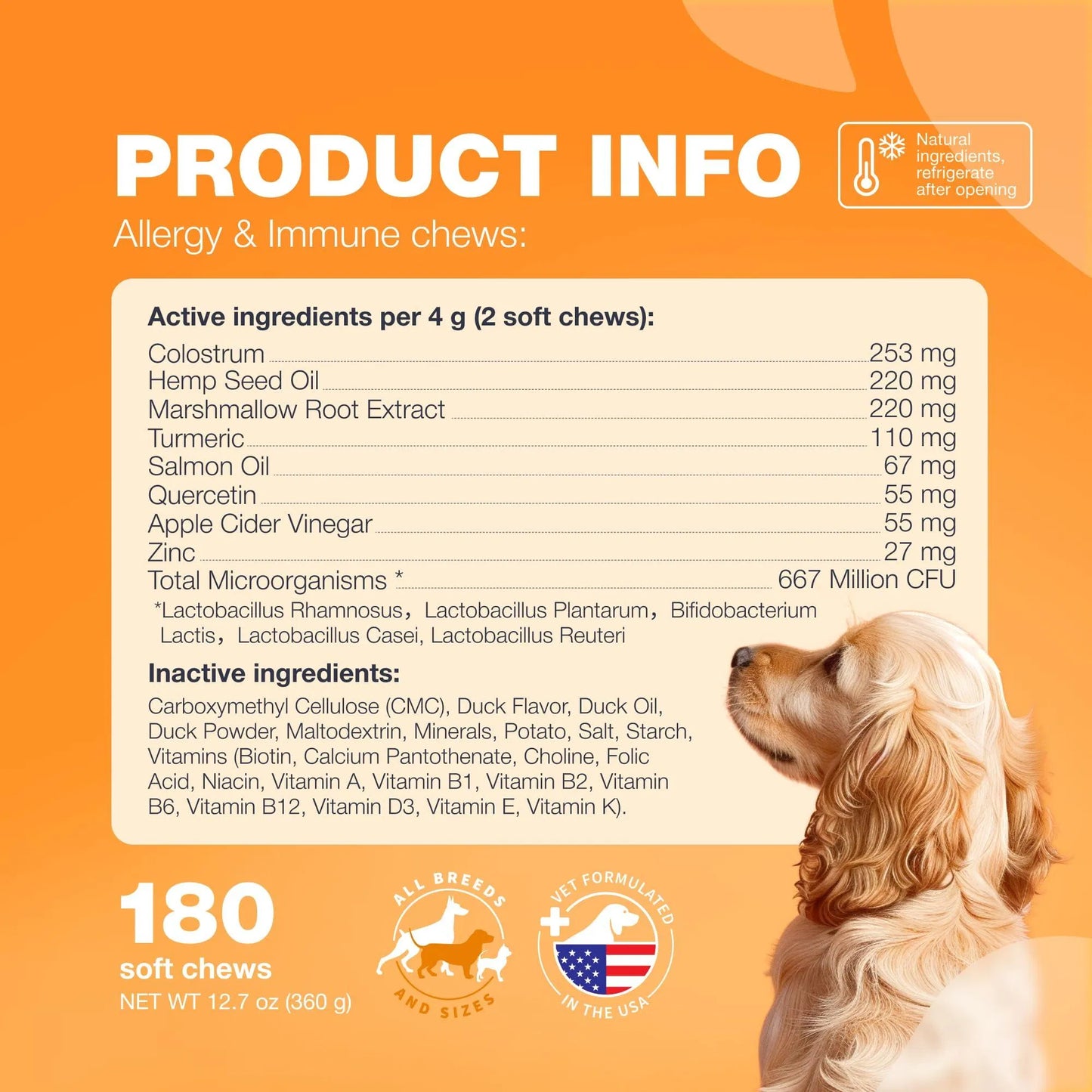 US Local Dog Allergy Relief Chews Itch Relief For Dogs Anti Itch Dog Allergy Chews US Formulated Dog Itching Skin Relief With Salmon Oil Immune Health Seasonal Allergies & Hot Spots Support Treats