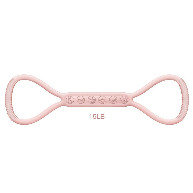 US Local Eight-character Chest Expander Open Back Fitness Women's Stretch Strap Elastic Band