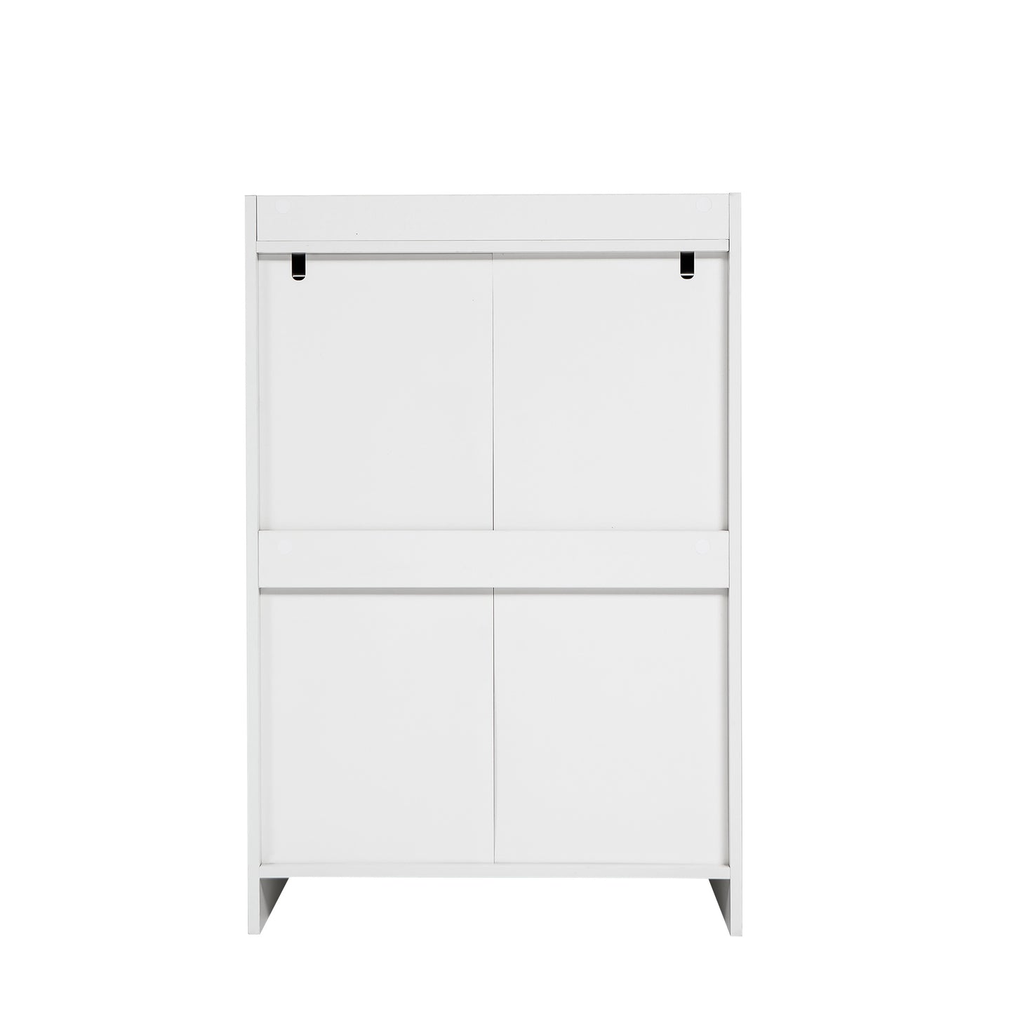US Local 4 Drawer Dresser, Chest Of Drawers Without Handle, White Dresser For Bedroom Waterproof, Modern Wooden Cabinet With Sturdy Frame For Living Room, Entryway, Bedroom, Hallway, Office