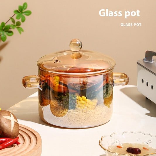 Borosilicate Glass Pot Household Heating Binaural