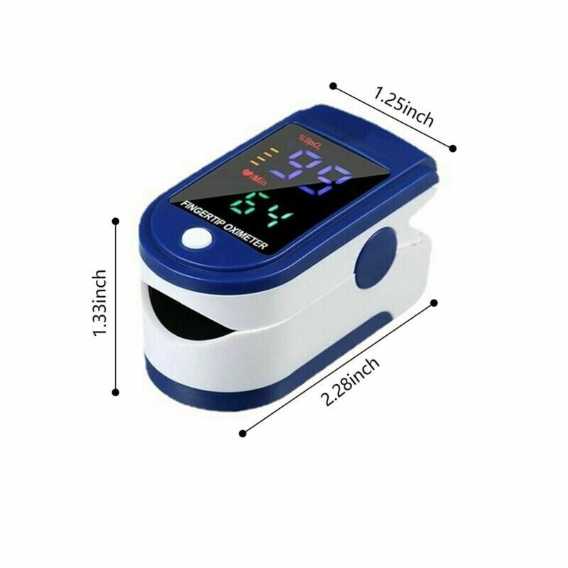 UK Local Finger Pulse Oximeter Blood Oxygen Saturation Meter SpO2 Heart Rate Monitor UK