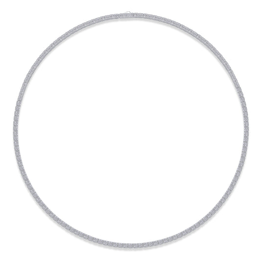 Winter Lake Luxury Fashion Set Mosan Diamond S925 Silver Necklace Rivaling Natural Diamonds