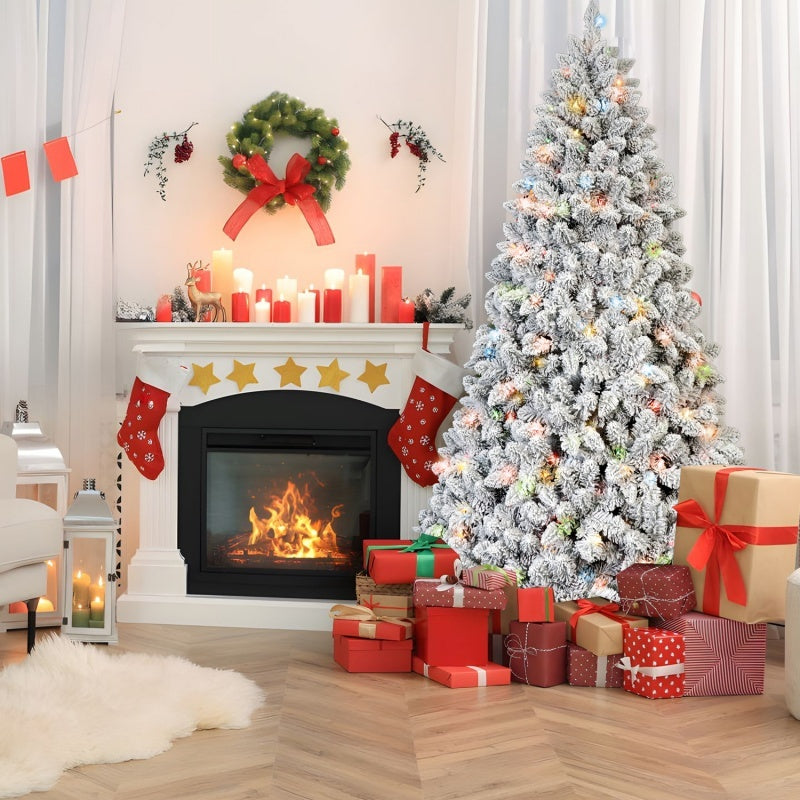 US Local PVC Christmas Tree, Christmas Decorations, With Colored Lights