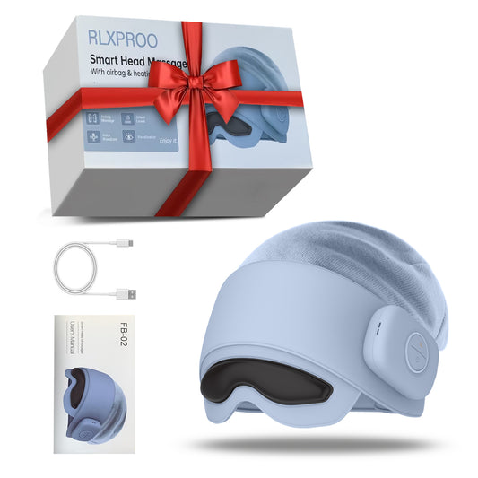 US Local Smart Head Massager With Eye Relief & Heating Function