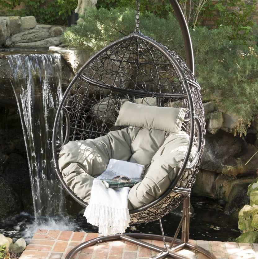 US Local KYLIE HANGING BASKET-BROWN Only Basket ,NOT Include A Hanging Stand