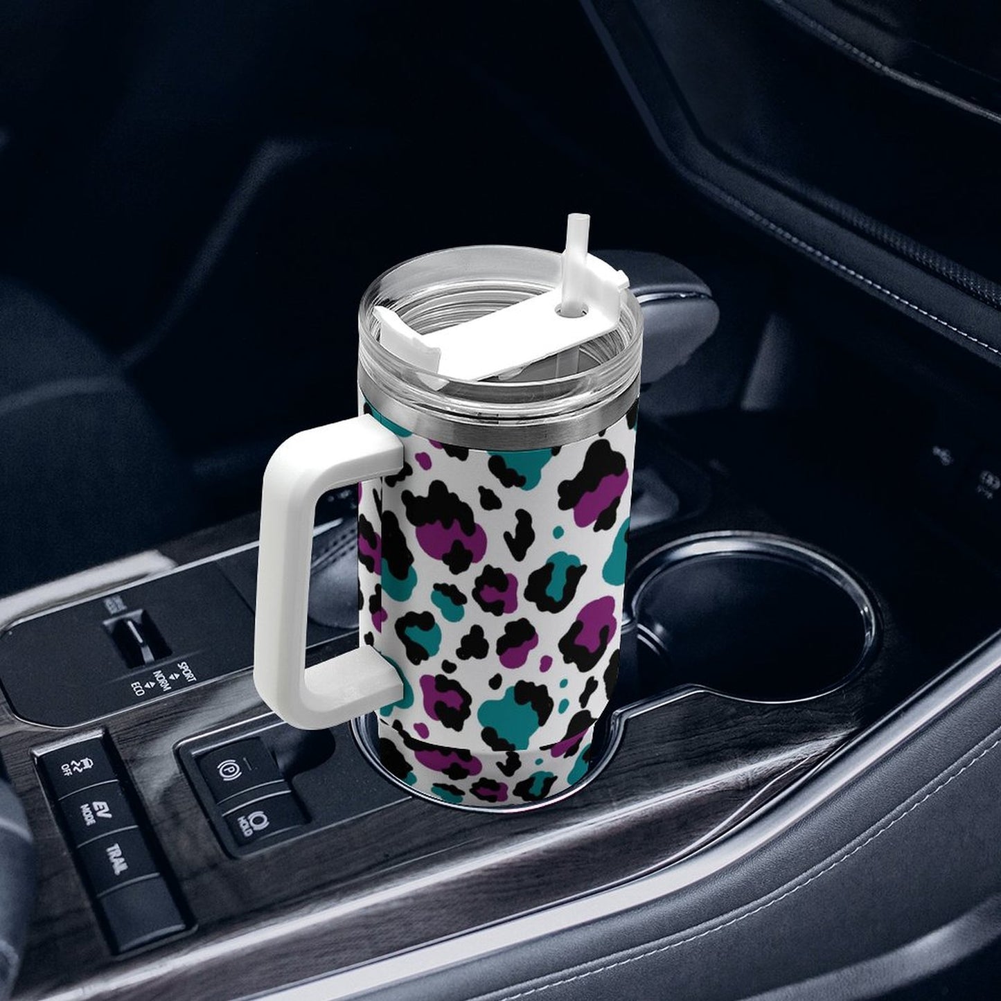 PHDT00394 POD US Local Tumbler 40 oz Large Capacity Car Cup Leopard