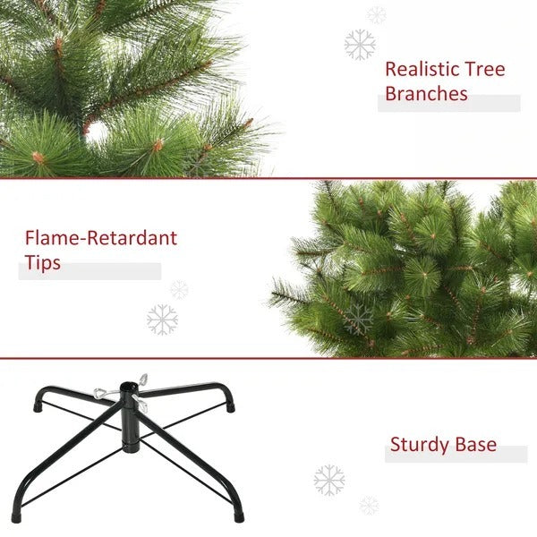 CA Local 7 ft Christmas Tree Artificial Pine Tree Christmas Decoration 505 Branches Green