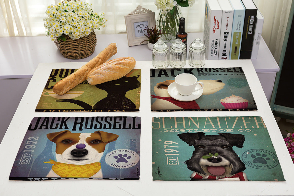 Nordic cartoon animal series placemat