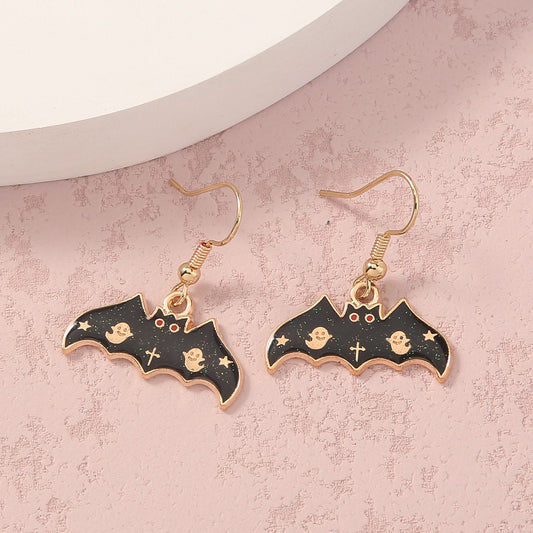 Simple Geometric Personality Halloween Earrings