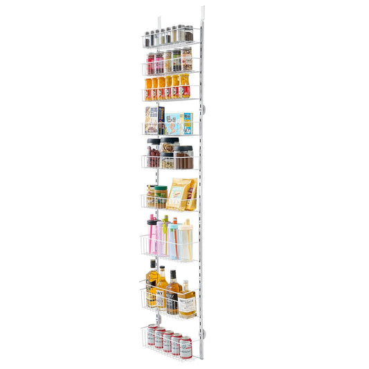 US Local 9-Tier Over The Door Pantry Organizer Hanging Storage Rack Adjustable Kitchen