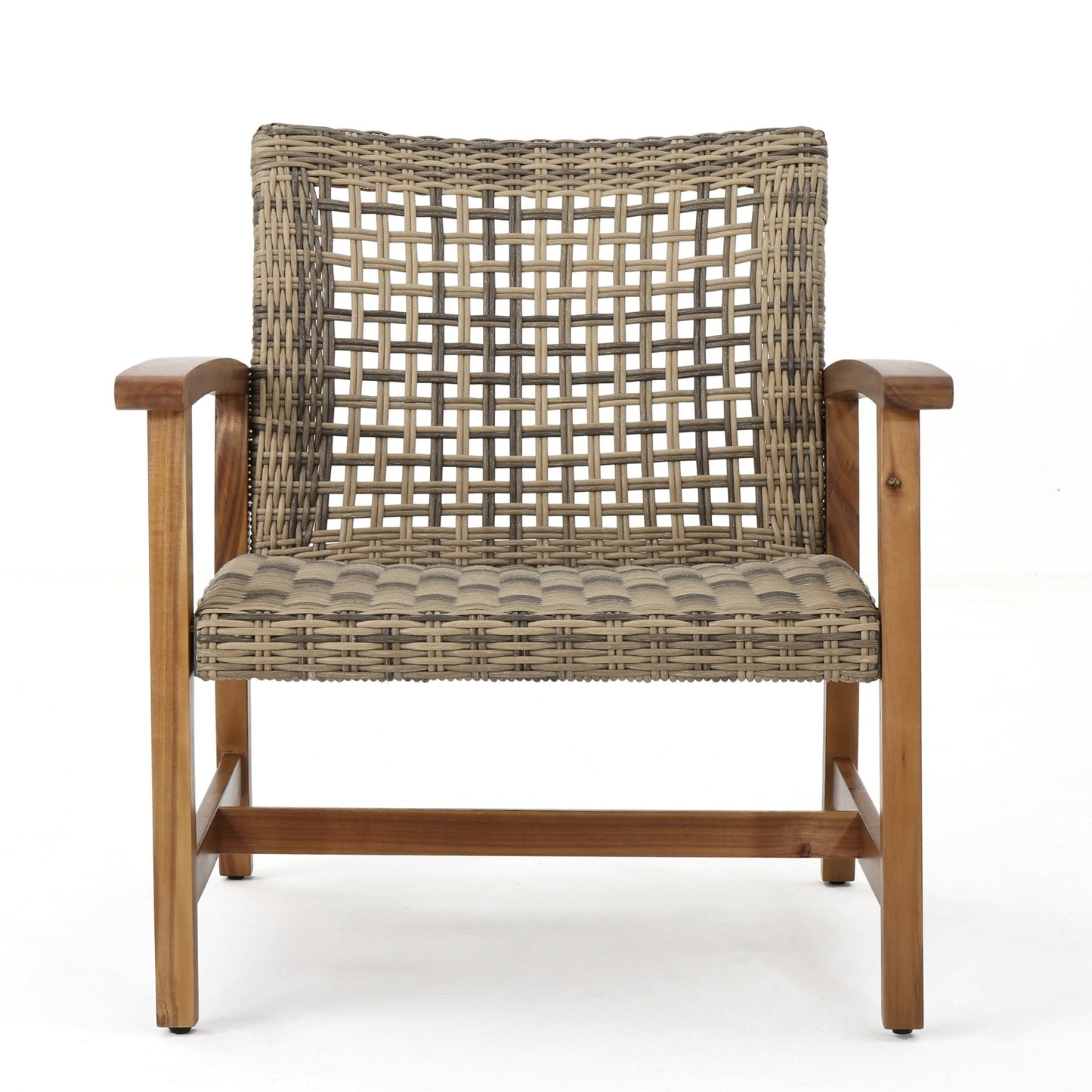 US Local HAMPTON WOOD WICKER CLUB CHAIR