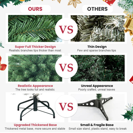 US Local 6ft, 7ft, 7.5ft, 8ft, 9ft, PVC Christmas Tree ,Christmas Decorations