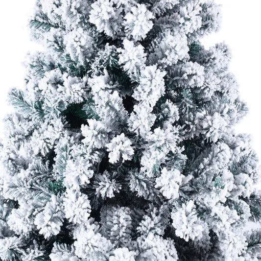 US Local 6ft Flocking Tied Light 1202 Branches Christmas Tree
