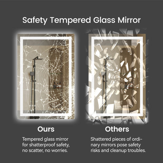 US Local 28 Inch X 36 Inch LED Bathroom Mirror