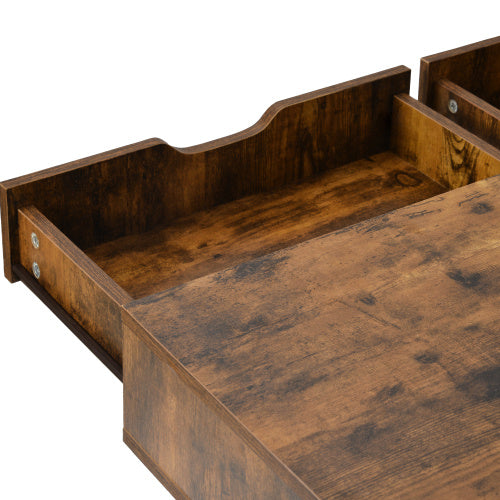 UK Local Computer Desk Dressing Table With 2 Drawers Work Table Home Office Table Industrial