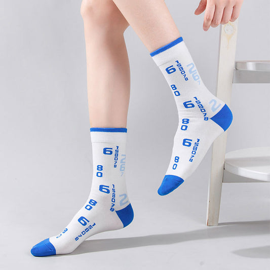 US Local 4 Pairs Women's Colorful Novelty Funny Pattern Combed Crew Socks Hiking Running Athletic Cushioned Compression Socks Anti-odor And Breathable For Fitness Cycling