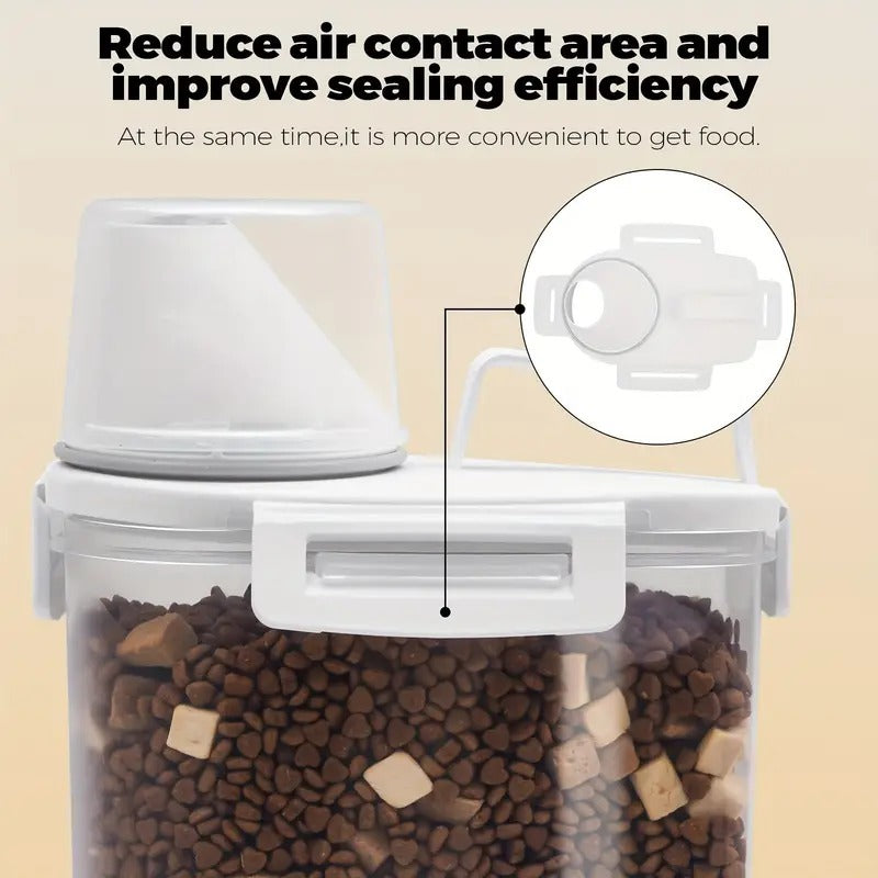 US Local Sealed Food Storage Containers With Lids - Leak-proof And Moisture-proof Kitchen Storage Boxes, Suitable For Grains, Nuts, Flour And Rice - Made Of Durable PE Material