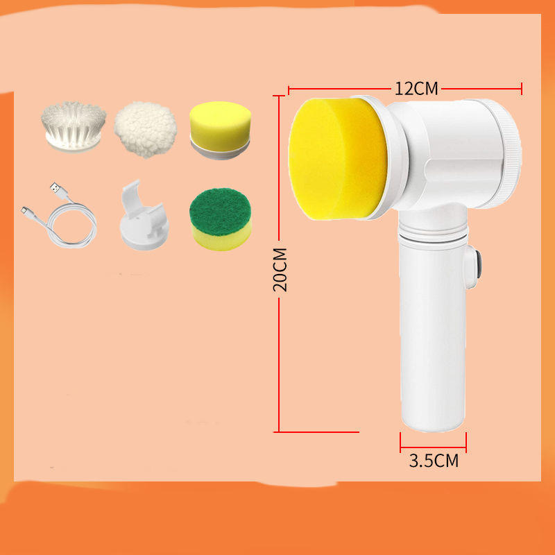 USA Local Kitchen Supplies Multifunctional Brush Electric Scrubber Rechargeable Dishwashing Brush Automatic Range Hood Stove