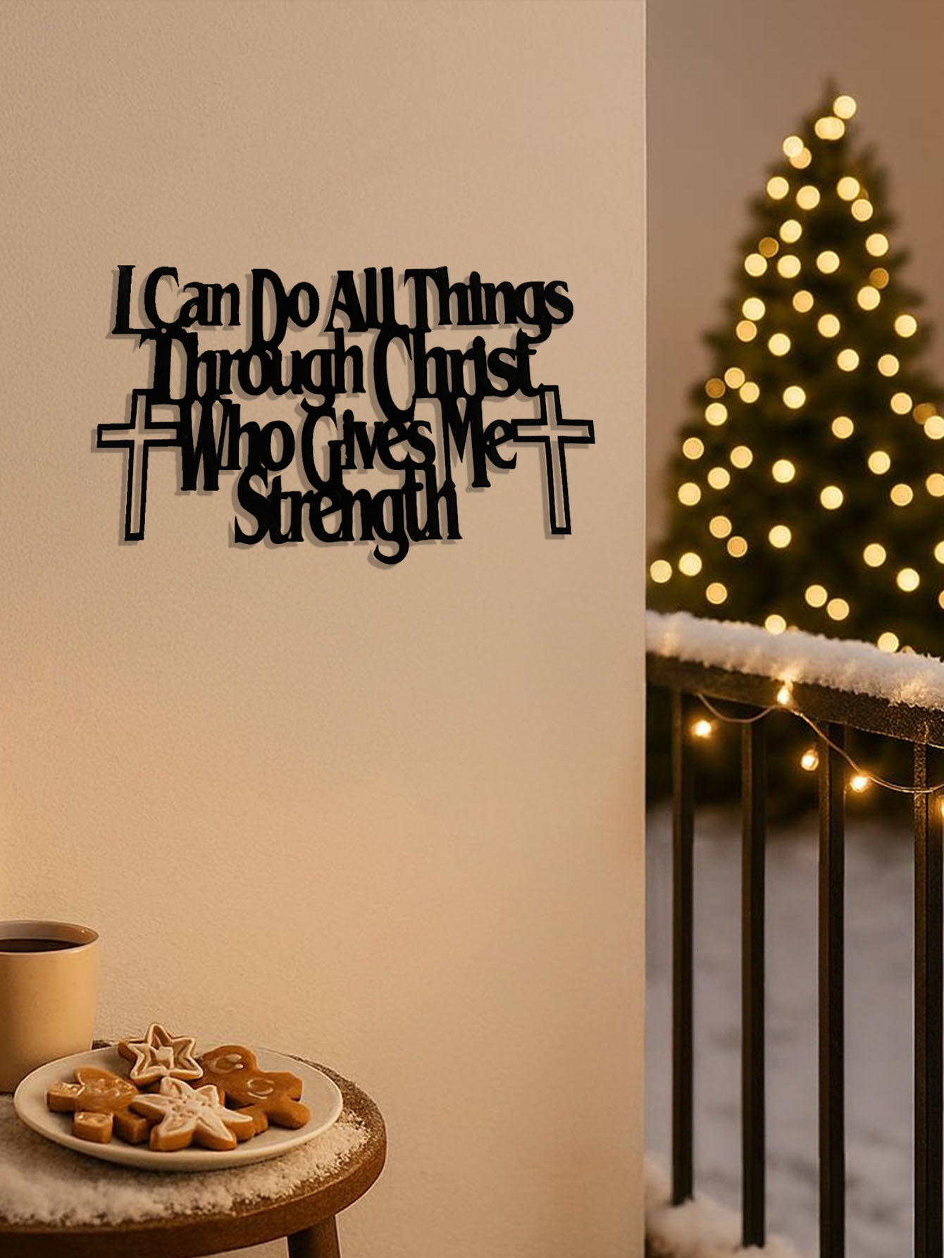 US Local CIFbuy™ Create A Festive Atmosphere: Rust-Resistant Metal Wall Art - Fall Poetry, Halloween Mystery & Christmas Warmth | Customizable Gift For Any Occasion Wall Sculptures.
