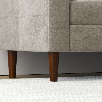 US Local Convertible Combination Sofa Sofa L Shaped Sofa With Footstools With Storage, Beige Sofa For Living Room, Living Room Bedroom Office Small Space 3 Seater Combination Sofa