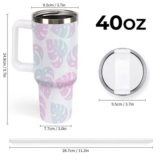 PHDT00069 POD US Local Tumbler 40 oz Large Capacity Car Cup Leaf, Gradient