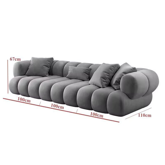 US Local ATUNUS American Large Velvet Home Furniture Nordic Modern L Shape Corner Living Room Modular Sectional Sofa Couch Set