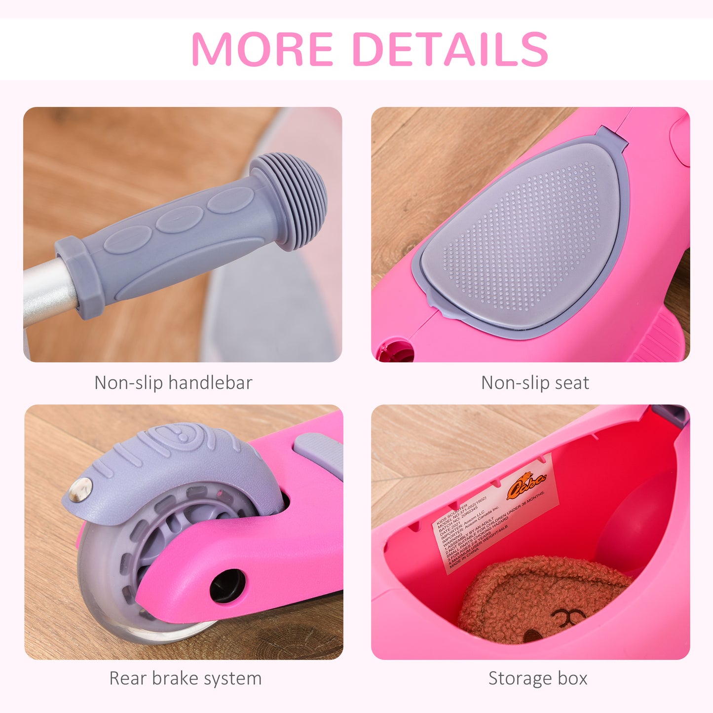 US Local 3-in-1 Ride On Push Car