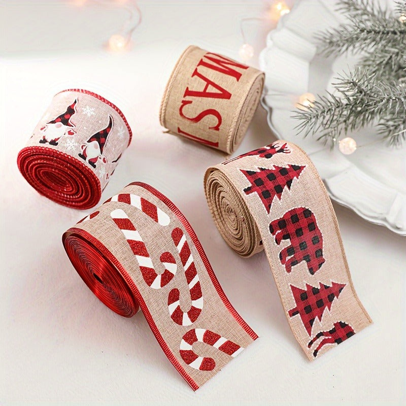 US Local Creative Christmas Ribbon - Set Of 4