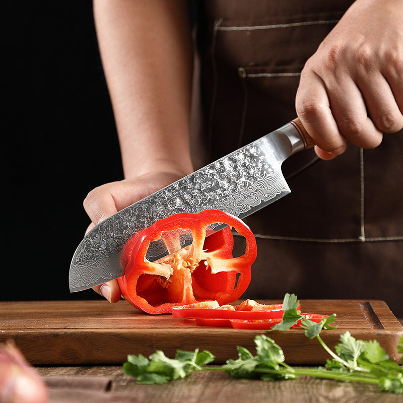 US Local Damascus Steel Hand Kitchen Knife