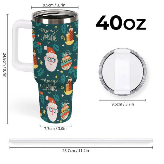 PHDT00059 POD US Local Tumbler 40 oz Large Capacity Car Cup Christmas