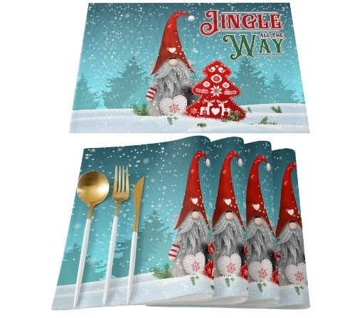 Christmas Placemat Non-slip Heatproof Placemat