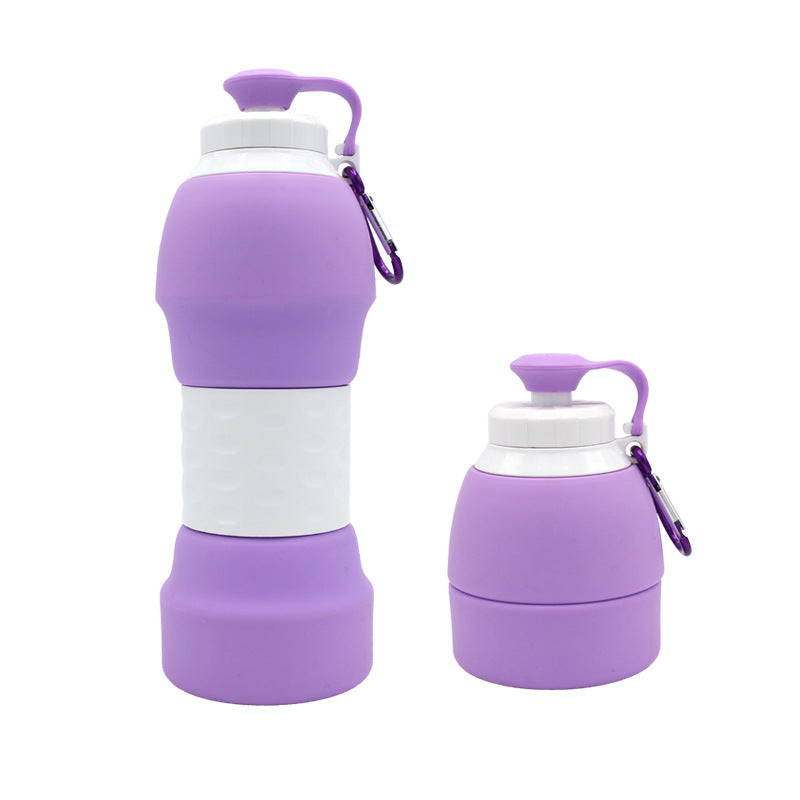 USA Local Silicone folding water bottle