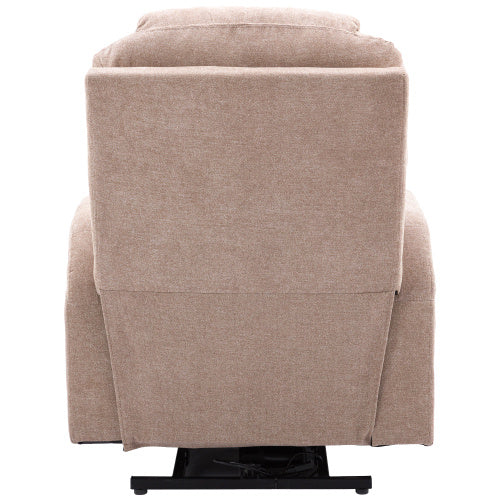 UK Local Power Lift Recliner Chair Massage Chair For Elderly, Electric Lift Chair With Heat And Massage, Fabric Recliner Sofa With 2 Cup Holders, Side Pockets Remote Control For Living Room