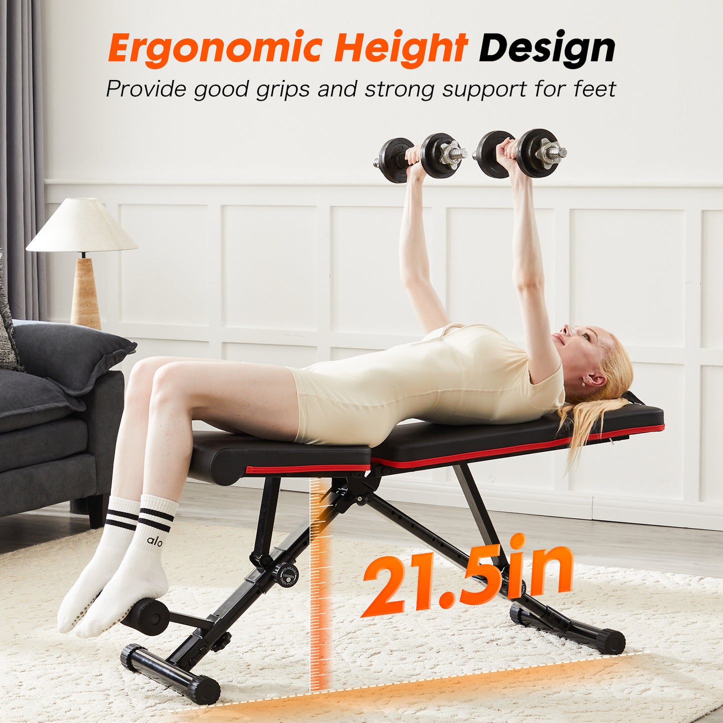 US Local Adjustable Fitness Bench Suitable For Home Gyms