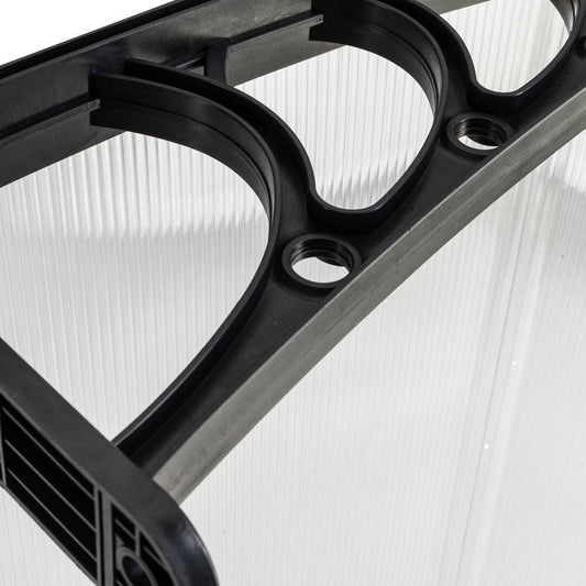 US Local Household Application Door Window Rain Cover Eaves Black Bracket