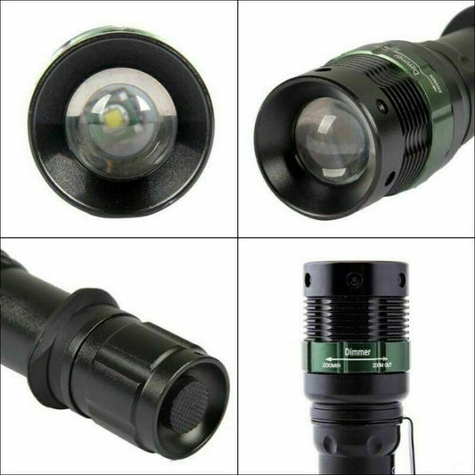 US Local Super-Bright 90000LM LED Searchlight Handheld Spotlight Flashlight Rechargeable