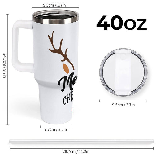PHDT00411 POD US Local Tumbler 40 oz Large Capacity Car Cup Merry Christmas Jumper