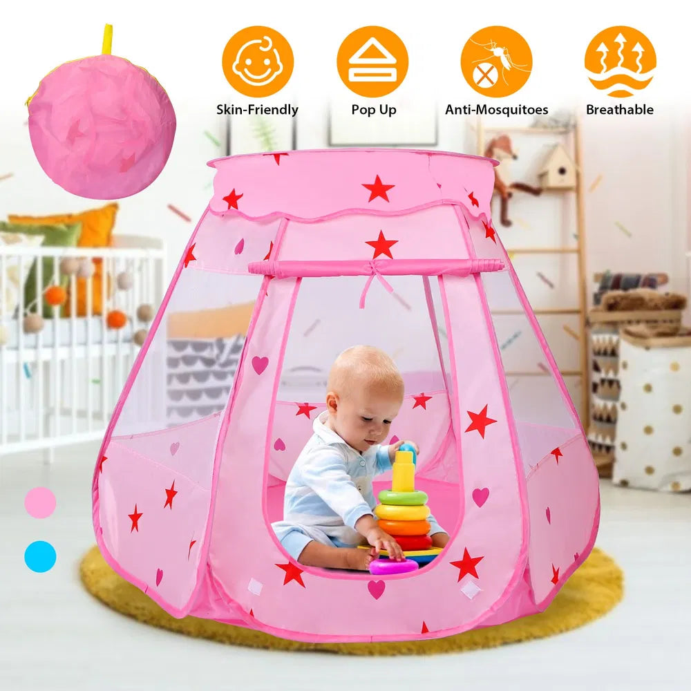 US Local Kids Pop Up Game Tent Prince Princess Toddler Play Tent Indoor Outdoor Castle Game Play Tent Birthday Gift For Kids