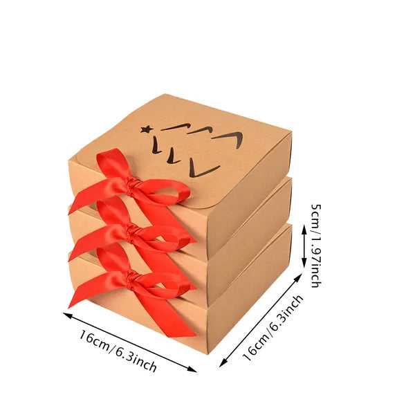 US Local 10 Pcs Christmas Gift Boxes With Lids And Red Ribbon Hollow Christmas Tree Beautiful Assorted Boxes Xmas Holiday Gift Wrap Boxes For Xmas Birthday Wedding Holiday Parties