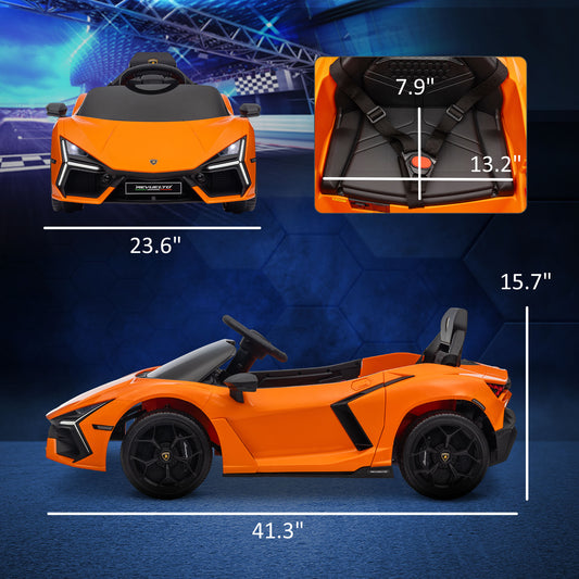 US Local Lamborghini Revuelto Licensed 12V Kids Ride on Car Electric Car w/ Hydraulic Doors