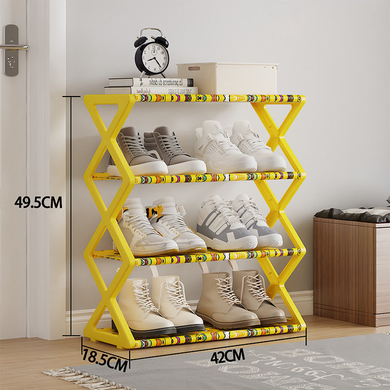 US Local 4-layer X Shoe Rack, Home Storage Supplies, High-quality Multi-layer Storage Rack, Shoe Rack At The Entrance Of The Living Room And Bedroom
